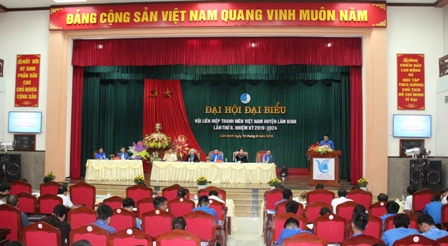 Toàn cảnh Đại hội đại biểu Hội LHTN Việt Nam huyện Lâm Bình lần thứ II, nhiệm kỳ 2019 - 2024