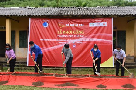 Trung ương Hội Thanh niên Việt Nam tổ chức Lễ khởi công “ Trường đẹp cho em” tại xã Hồng Quang, huyện Lâm Bình